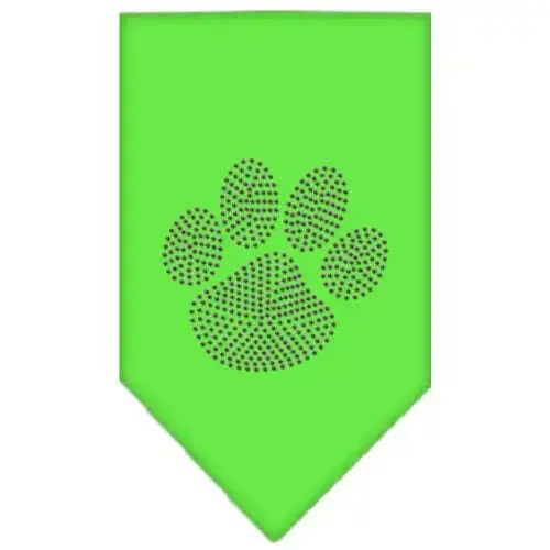 Paw-Purple-Rhinestone-Bandana-Lime-Green-Small-GreatEagleInc-333883798