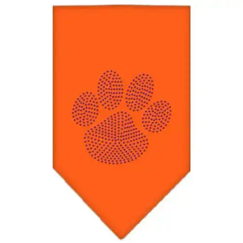 Paw-Purple-Rhinestone-Bandana-Orange-Large-GreatEagleInc-333884061