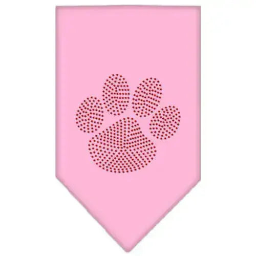 Paw-Red-Rhinestone-Bandana-Light-Pink-Small-GreatEagleInc-333883186