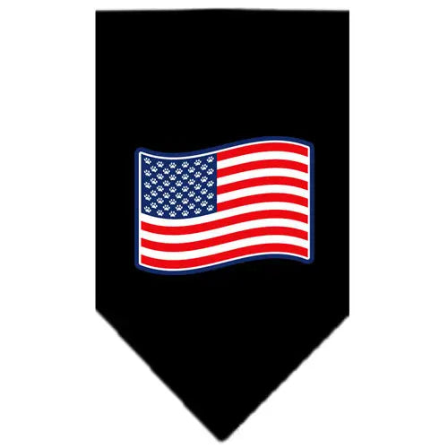 Paws And Stripes Screen Print Bandana Black Large Default Title