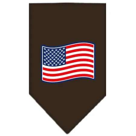 Paws And Stripes Screen Print Bandana Cocoa Small Default Title