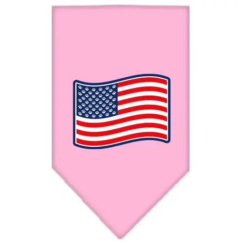 Paws And Stripes Screen Print Bandana Light Pink Large Default Title