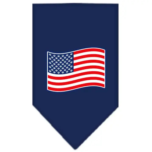 Paws And Stripes Screen Print Bandana Navy Blue Small Default Title