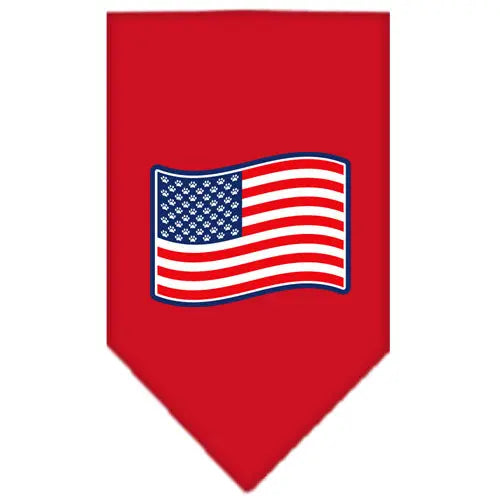 Paws And Stripes Screen Print Bandana Red Large Default Title