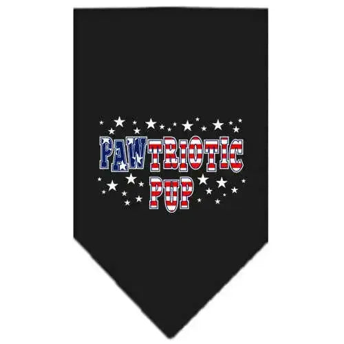 Pawtriotic-Pup-Screen-Print-Bandana-Black-Large-GreatEagleInc-319092564