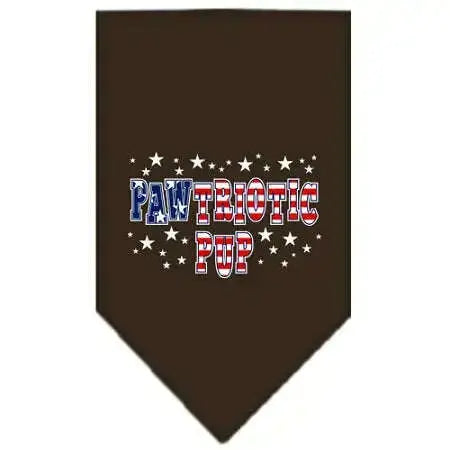 Pawtriotic-Pup-Screen-Print-Bandana-Cocoa-Small-GreatEagleInc-319091473