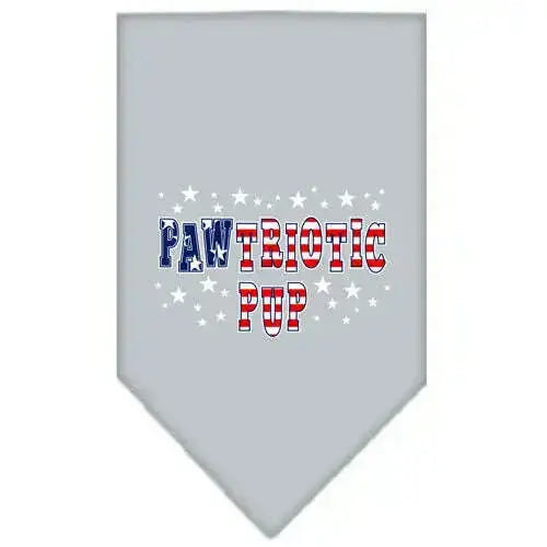 Pawtriotic-Pup-Screen-Print-Bandana-Grey-Small-GreatEagleInc-319091269
