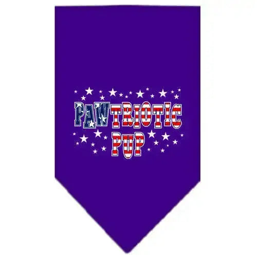 Pawtriotic-Pup-Screen-Print-Bandana-Purple-Large-GreatEagleInc-319091751