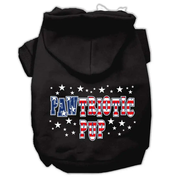 Pawtriotic-Pup-Screen-Print-Pet-Hoodies-Black-Size-Lg-GreatEagleInc-333727828