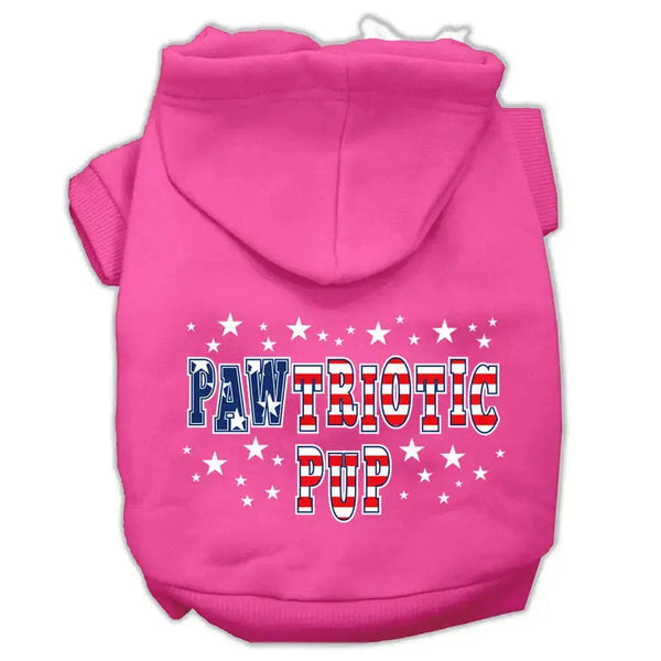 Pawtriotic-Pup-Screen-Print-Pet-Hoodies-Bright-Pink-Size-Xxxl-GreatEagleInc-333725932
