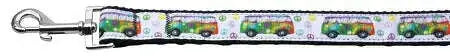 Peace-Bus-Nylon-Dog-Leash-3-8-Inch-Wide-4ft-Long-GreatEagleInc-318589176