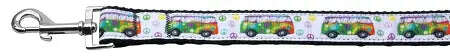 Peace-Bus-Nylon-Dog-Leash-3-8-Inch-Wide-4ft-Long-GreatEagleInc-318589185