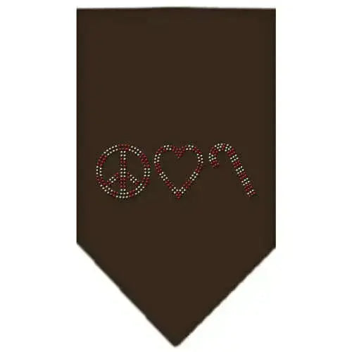 Peace-Love-Candy-Cane-Rhinestone-Bandana-Cocoa-Large-GreatEagleInc-318996137
