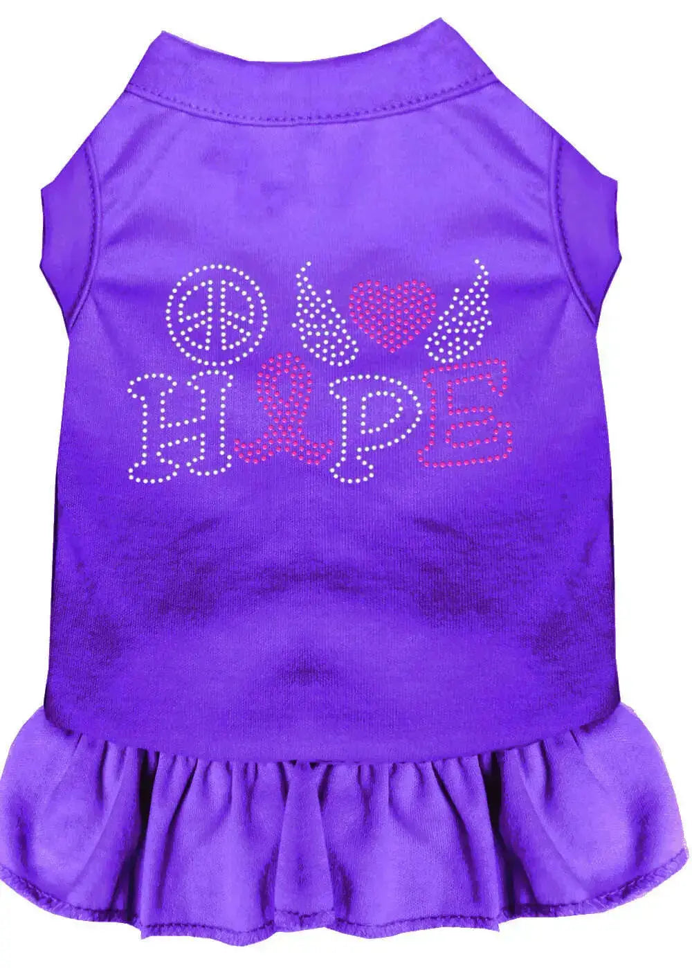 Peace-Love-Hope-Breast-Cancer-Rhinestone-Pet-Dress-Purple-Xxxl-GreatEagleInc-318704293