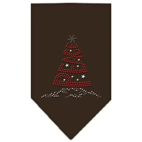 Peace Tree Rhinestone Bandana Cocoa Large Default Title