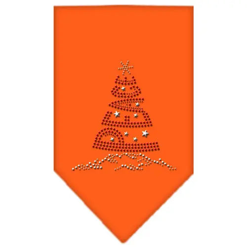 Peace Tree Rhinestone Bandana Orange Small Default Title