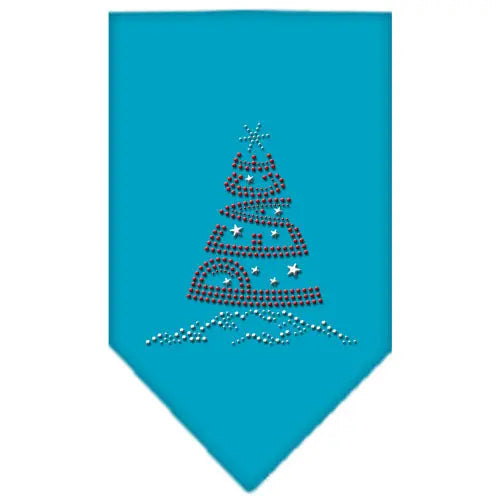 Peace Tree Rhinestone Bandana Turquoise Small Default Title