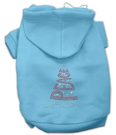 Peace Tree Rhinestone Hoodies Baby Blue Xxxl Default Title