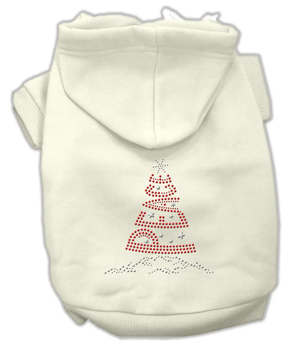 Peace Tree Rhinestone Hoodies Cream Xxl Default Title
