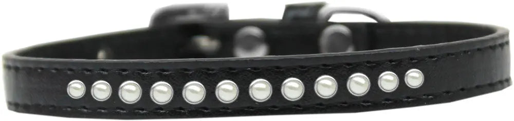 Pearl Size 12 Black Puppy Collar Default Title