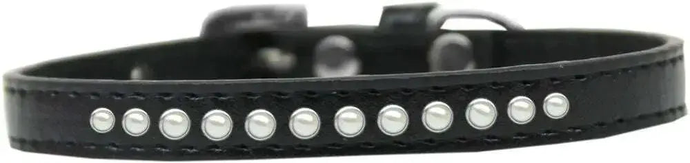 Pearl-Size-8-Black-Puppy-Collar-GreatEagleInc-319639182