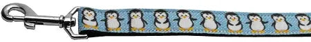 Penguins Nylon Dog Leash 5/8 Inch Wide 4ft Long Default Title