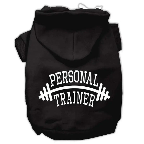 Personal-Trainer-Screen-Print-Pet-Hoodies-Black-Size-Lg-GreatEagleInc-333740368