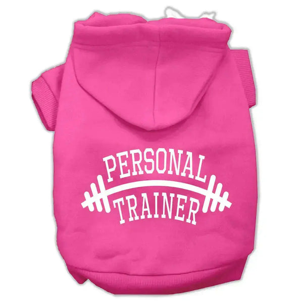 Personal-Trainer-Screen-Print-Pet-Hoodies-Bright-Pink-Size-Xl-GreatEagleInc-333739349