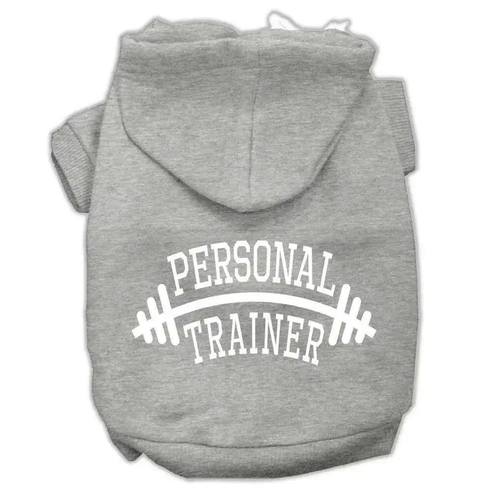 Personal-Trainer-Screen-Print-Pet-Hoodies-Grey-Size-Med-GreatEagleInc-333739910