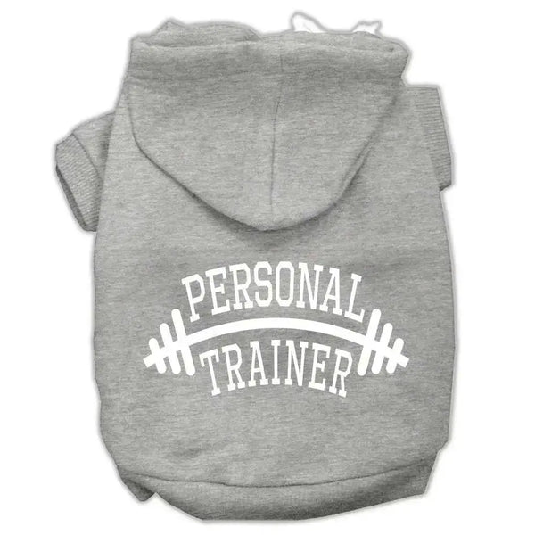 Personal-Trainer-Screen-Print-Pet-Hoodies-Grey-Size-Sm-GreatEagleInc-333739753