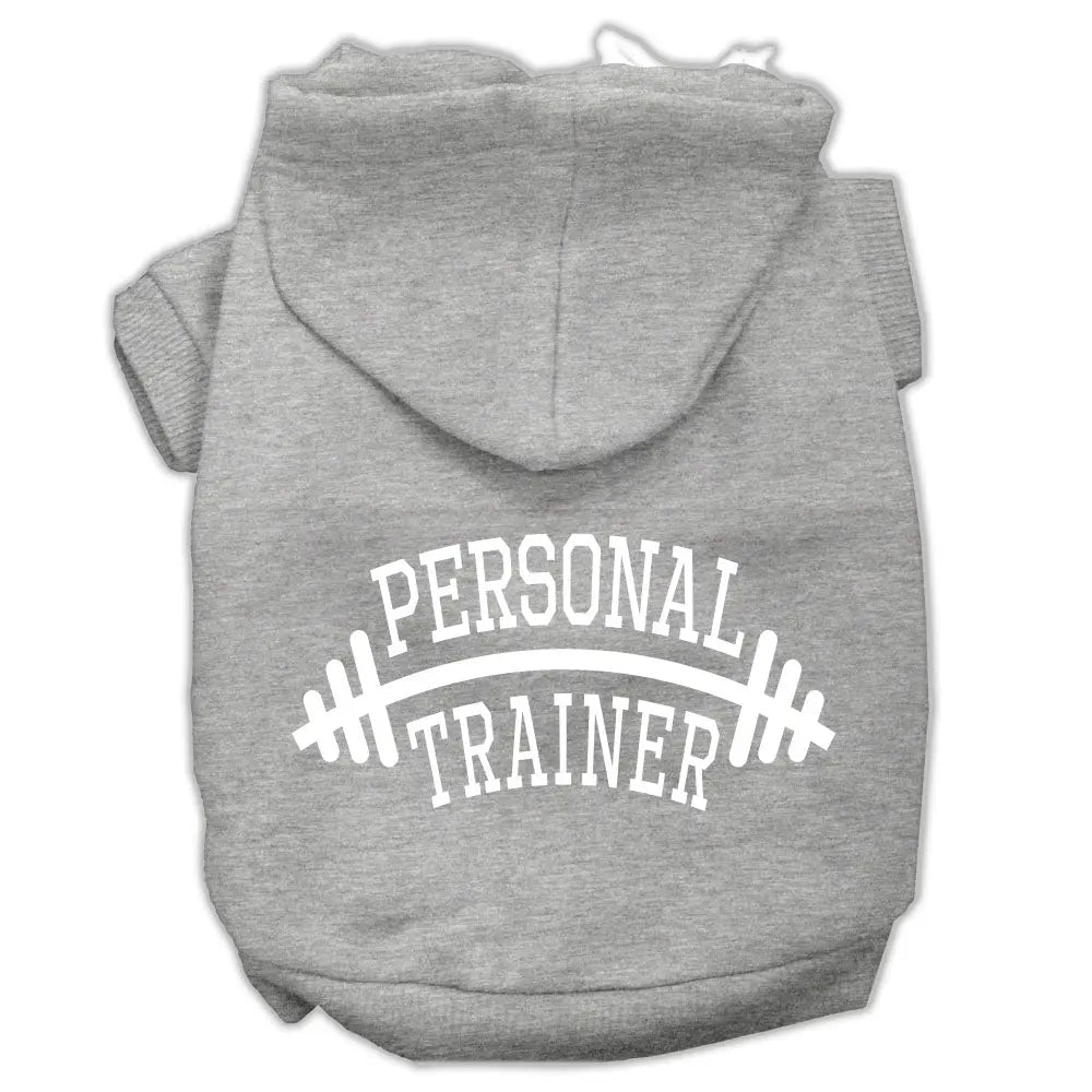 Personal Trainer Screen Print Pet Hoodies Grey Size Sm Default Title