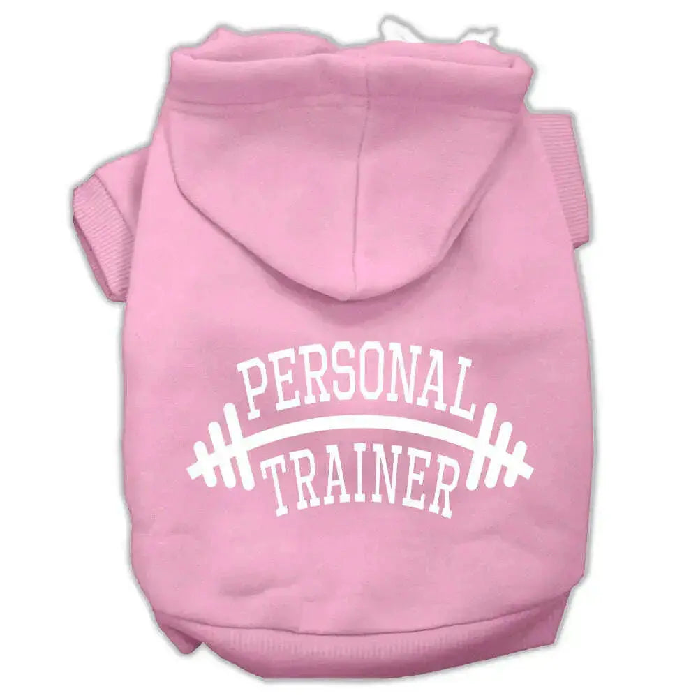 Personal-Trainer-Screen-Print-Pet-Hoodies-Light-Pink-Size-Med-GreatEagleInc-333948558