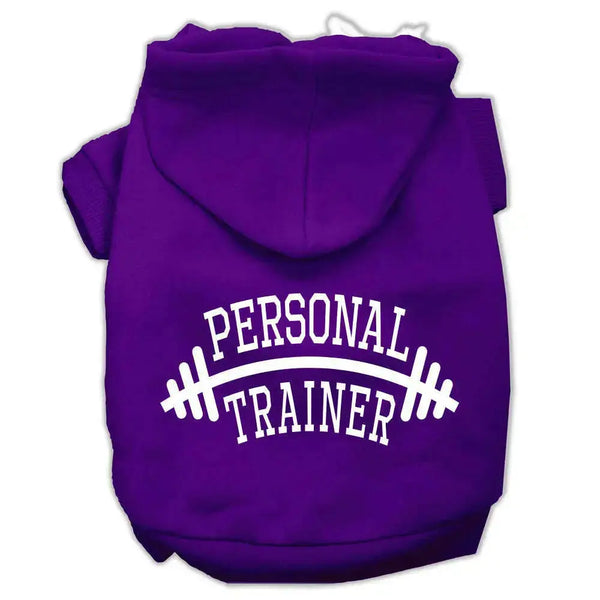 Personal-Trainer-Screen-Print-Pet-Hoodies-Purple-Size-Sm-GreatEagleInc-333739512