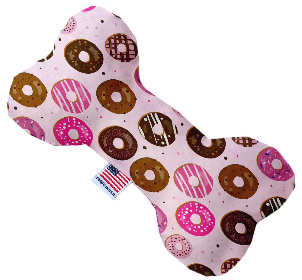 Pink Donuts 10 Inch Bone Dog Toy Default Title