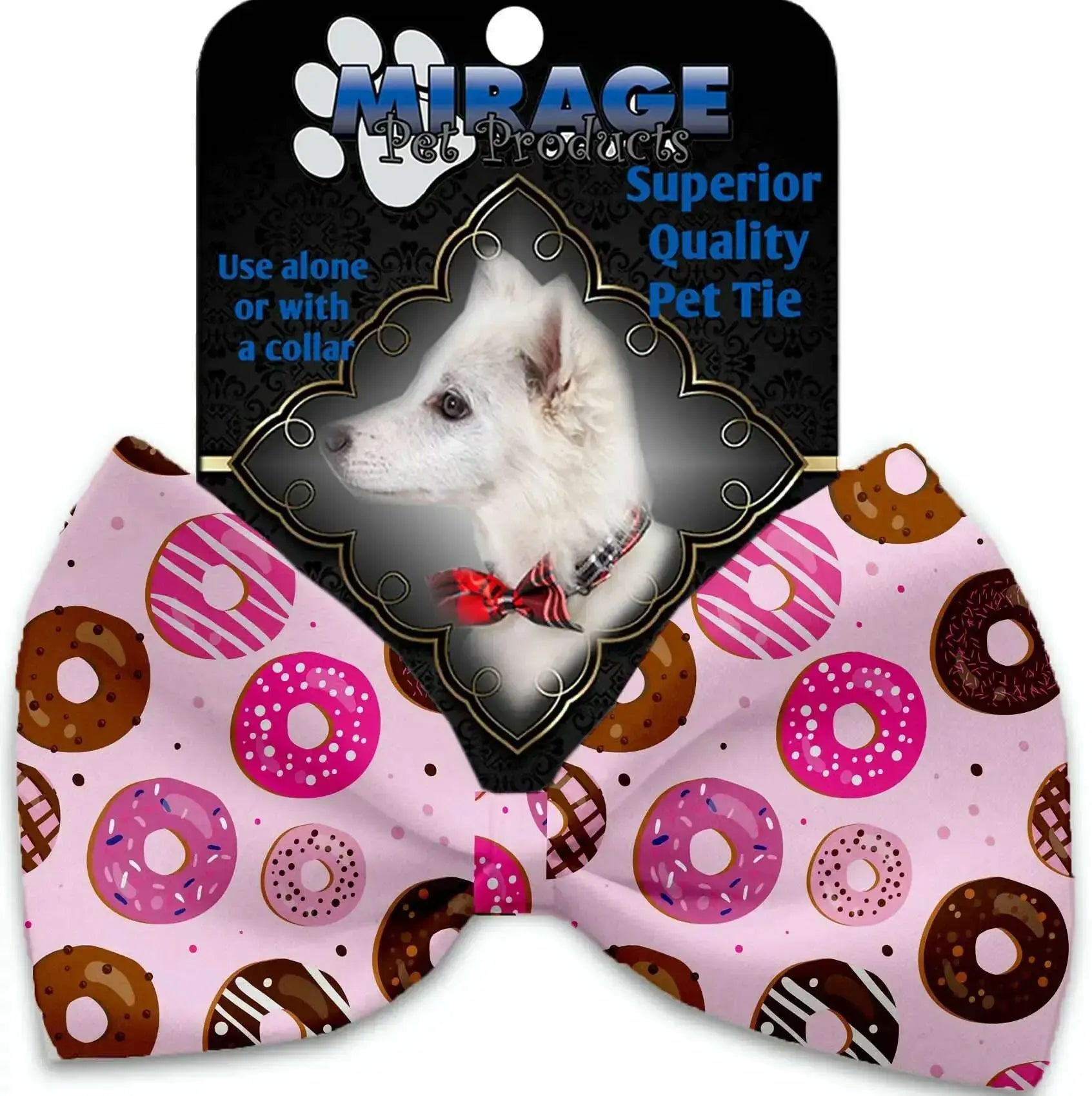 Pink-Donuts-Pet-Bow-Tie-Collar-Accessory-With-Velcro-GreatEagleInc-318887436