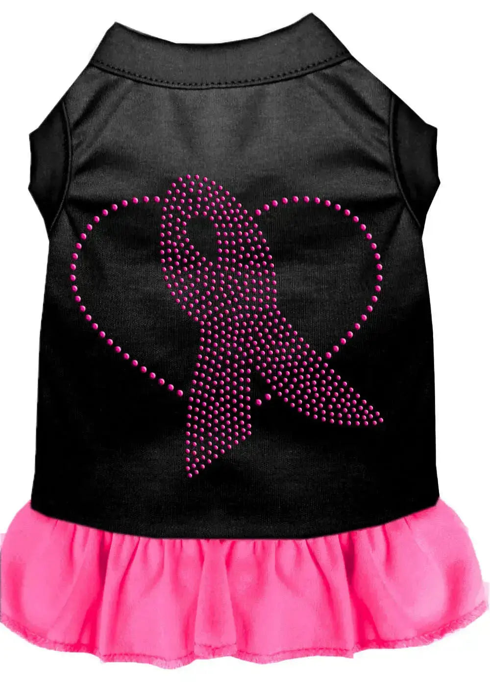 Pink-Ribbon-Rhinestone-Dress-Black-With-Bright-Pink-Xxxl-GreatEagleInc-333613360