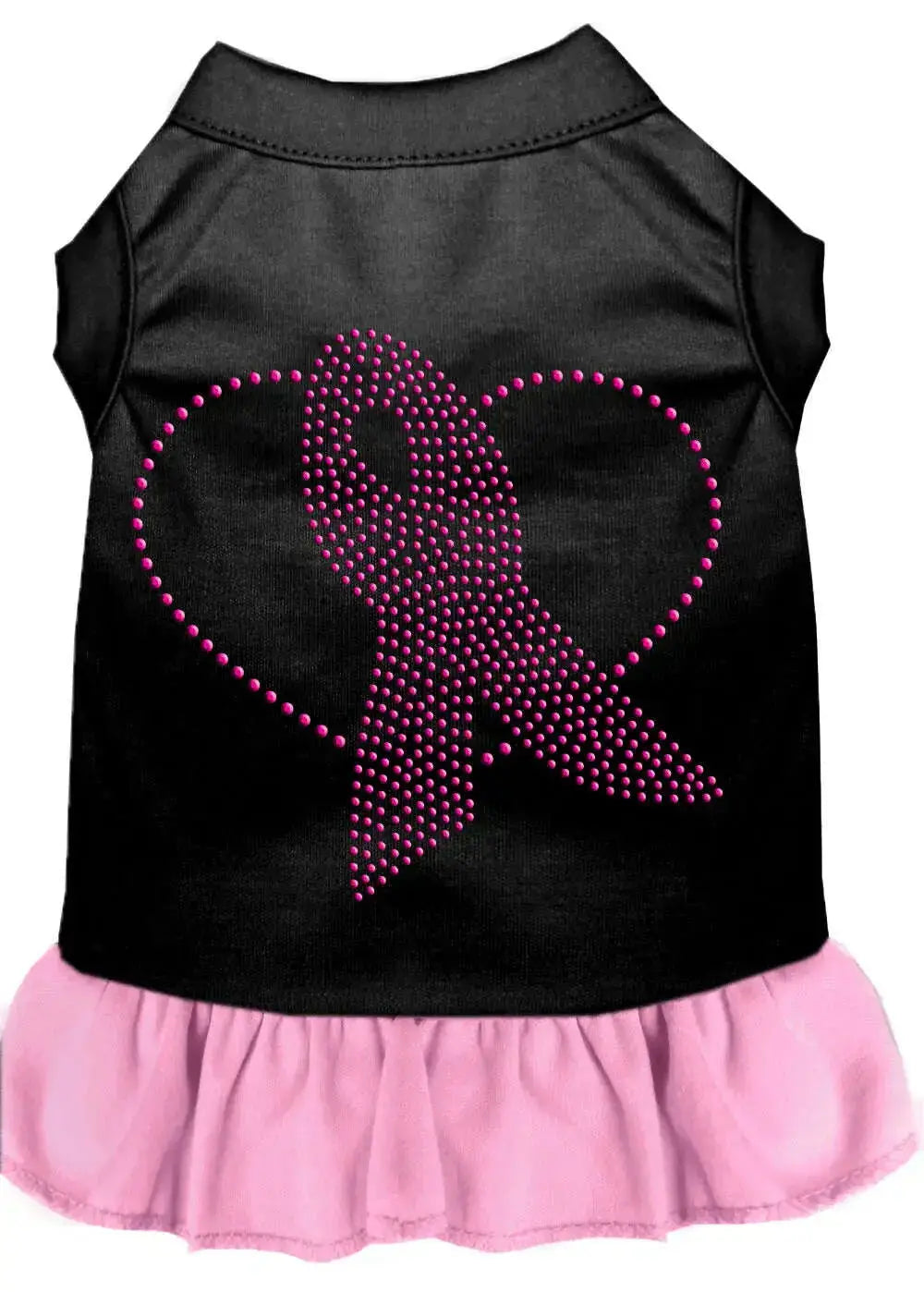 Pink-Ribbon-Rhinestone-Dress-Black-With-Light-Pink-Xs-GreatEagleInc-333615077