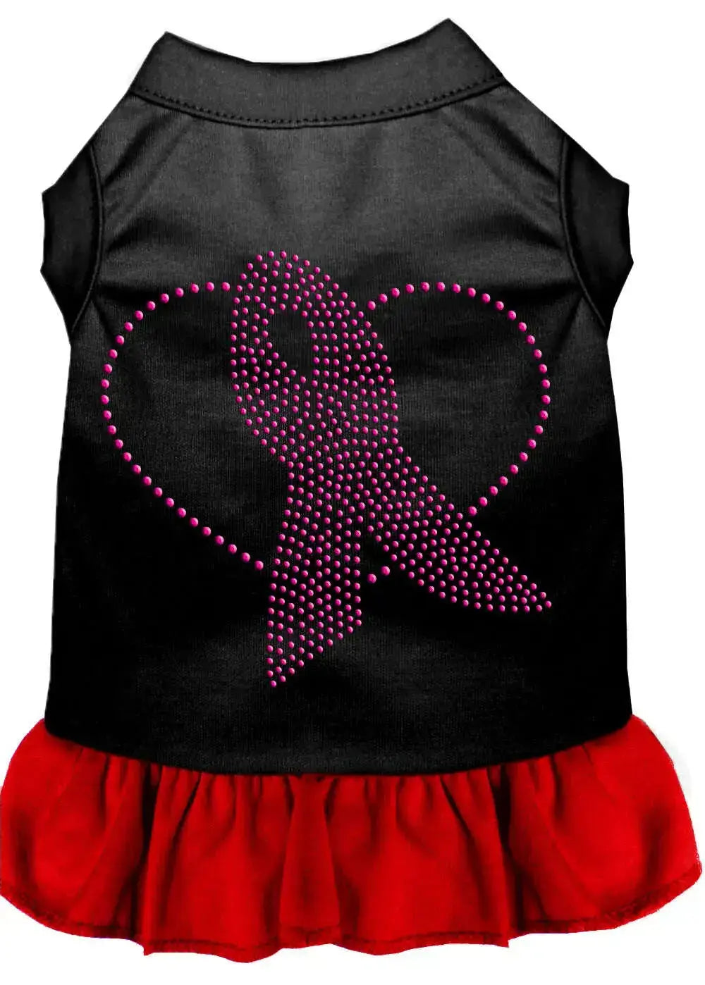 Pink-Ribbon-Rhinestone-Dress-Black-With-Red-Xxxl-GreatEagleInc-333613466