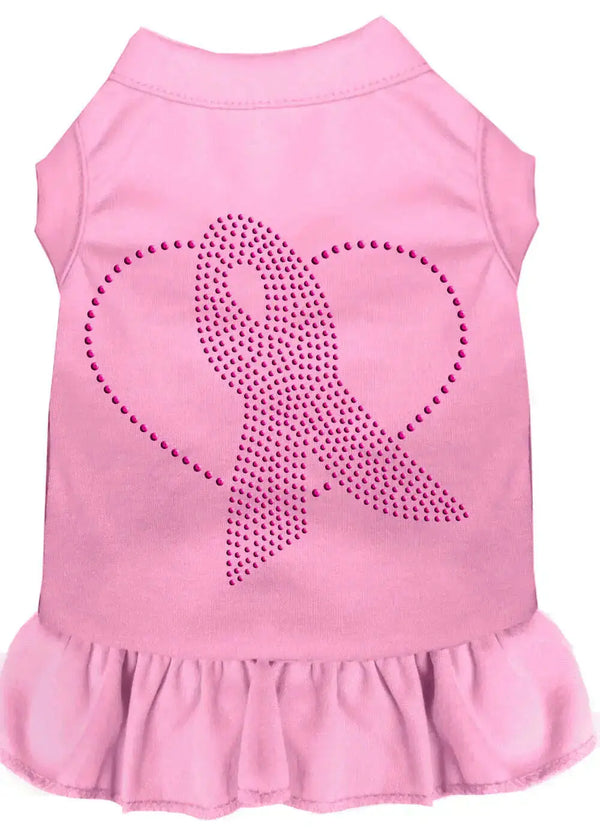 Pink-Ribbon-Rhinestone-Dress-Light-Pink-4x-GreatEagleInc-319532322