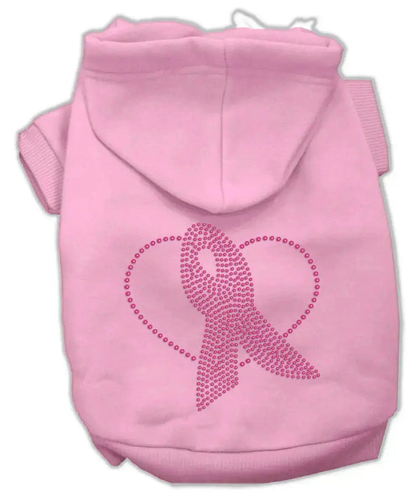 Pink-Ribbon-Rhinestone-Hoodies-Pink-Xl-GreatEagleInc-333644052