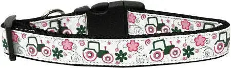 Pink-Tractors-Nylon-Dog-Collar-Xs-GreatEagleInc-318494174