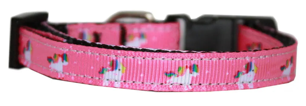 Pink Unicorn Nylon Cat Safety Collar Default Title