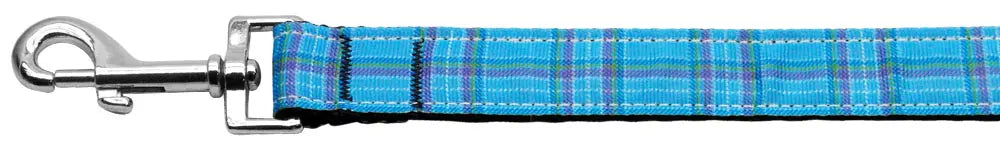 Plaid Nylon Collar Blue 1 Wide 4ft Lsh Default Title