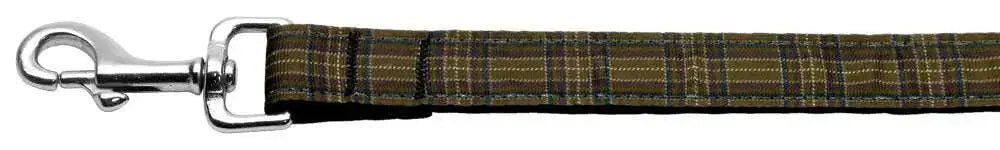 Plaid-Nylon-Collar-Brown-1-Wide-4ft-Lsh-GreatEagleInc-318838659