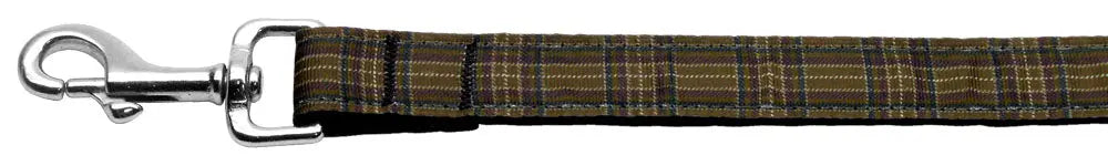 Plaid Nylon Collar Brown 1 Wide 4ft Lsh Default Title