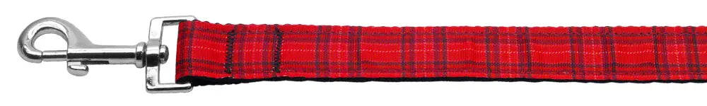 Plaid Nylon Collar Red 1 Wide 6ft Lsh Default Title