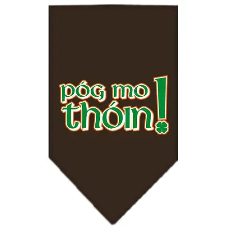 Pog Mo Thoin Screen Print Bandana Cocoa Small Default Title