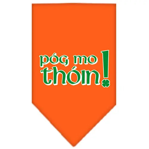 Pog Mo Thoin Screen Print Bandana Orange Large Default Title
