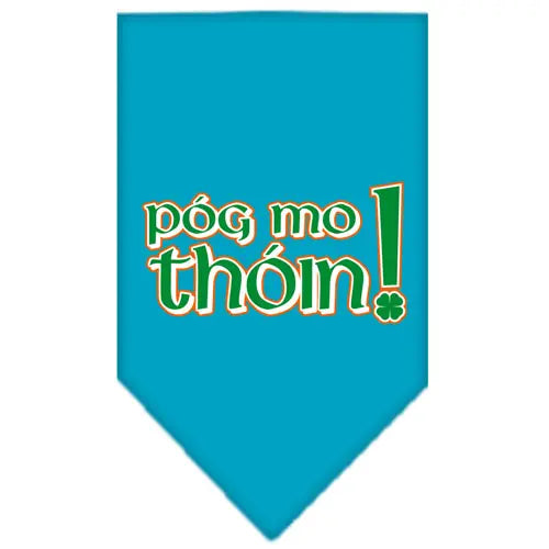 Pog Mo Thoin Screen Print Bandana Turquoise Large Default Title