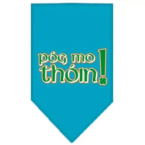 Pog-Mo-Thoin-Screen-Print-Bandana-Turquoise-Small-GreatEagleInc-318541428